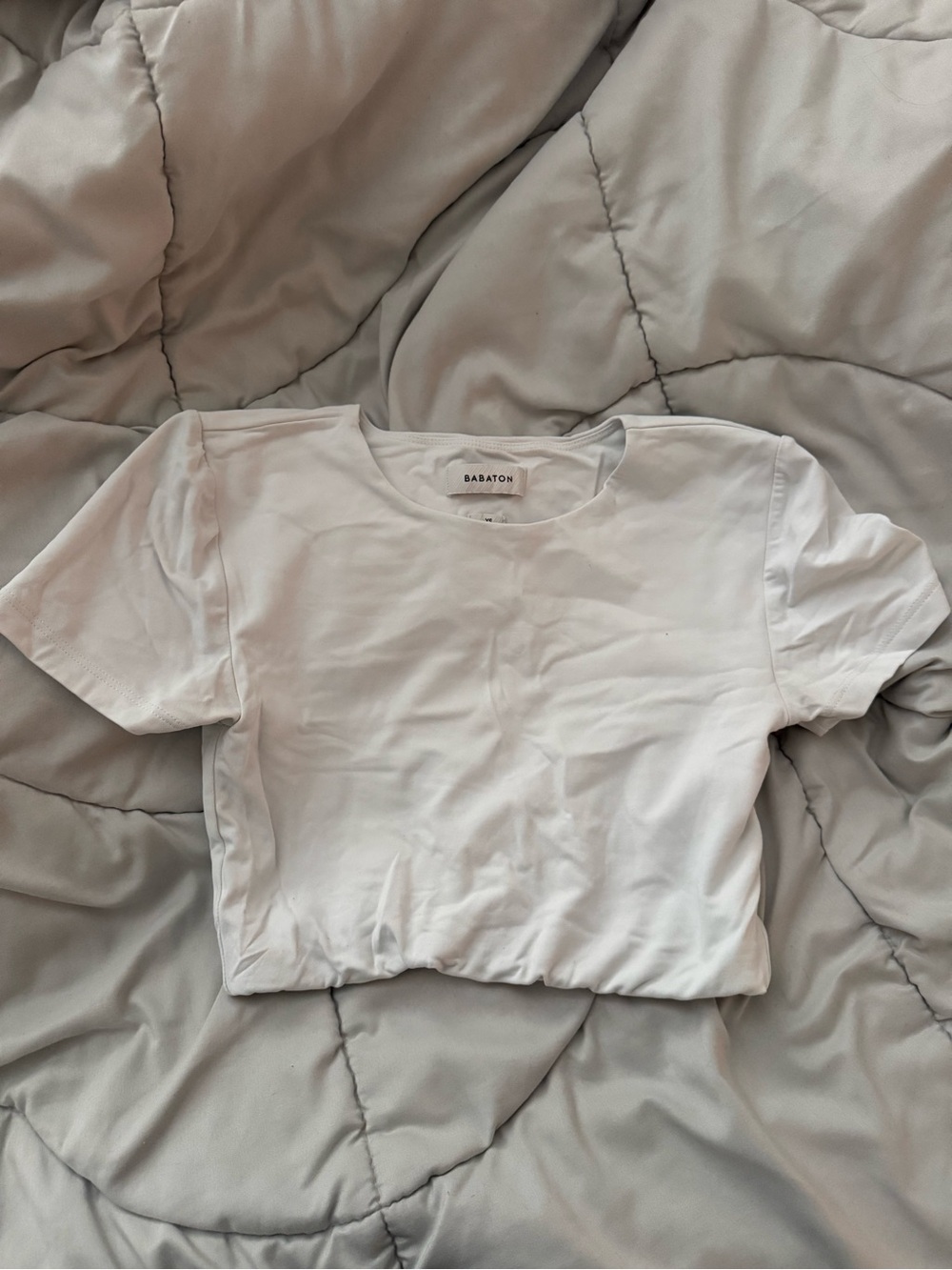 Babaton White Short Sleeve tee